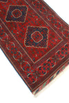 Khamyab Merritt Red/Navy Runner, 2'9" x 12'5"