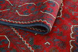 Khamyab Merritt Red/Navy Runner, 2'9" x 12'5"