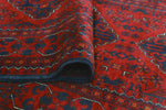 Khamyab Tatiana Red/Navy Runner, 3'0" x 12'8"