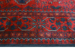 Khamyab Tatiana Red/Navy Runner, 3'0" x 12'8"