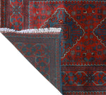 Khamyab Wally Red/Navy Runner, 2'11" x 16'11"