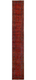 Khamyab Mustansa Red/Navy Runner, 2'8" x 18'11"