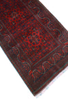 Khamyab Mawiyah Red/Navy Runner, 2'7" x 12'8"