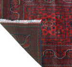 Khamyab Mawiyah Red/Navy Runner, 2'7" x 12'8"