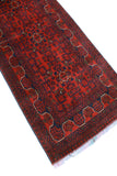 Khamyab Raya Red/Navy Runner, 2'6" x 19'7"