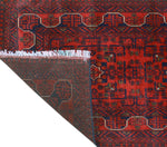 Khamyab Raya Red/Navy Runner, 2'6" x 19'7"