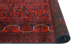 Khamyab Raya Red/Navy Runner, 2'6" x 19'7"