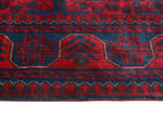 Khamyab Zarmina Red/Navy Runner, 2'11" x 18'11"