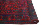 Khamyab Zarmina Red/Navy Runner, 2'11" x 18'11"