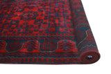 Khamyab Zarmina Red/Navy Runner, 2'11" x 18'11"