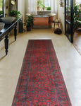 Khamyab Zarmina Red/Navy Runner, 2'11" x 18'11"