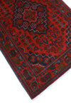 Khamyab Nevaeh Red/Navy Rug, 3'3" x 4'11"