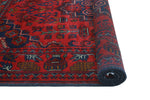 Khamyab Nevaeh Red/Navy Rug, 3'3" x 4'11"