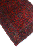 Khamyab Levi Red/Navy Rug, 3'4" x 4'11"