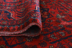 Khamyab Levi Red/Navy Rug, 3'4" x 4'11"