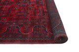 Khamyab Levi Red/Navy Rug, 3'4" x 4'11"