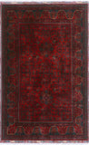 Khamyab MacKenzi Red/Navy Rug, 3'2" x 5'2"