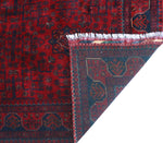 Khamyab MacKenzi Red/Navy Rug, 3'2" x 5'2"