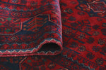 Khamyab MacKenzi Red/Navy Rug, 3'2" x 5'2"