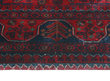 Khamyab MacKenzi Red/Navy Rug, 3'2" x 5'2"