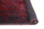 Khamyab MacKenzi Red/Navy Rug, 3'2" x 5'2"