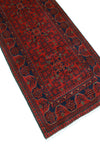 Khamyab Nigaar Red/Navy Runner, 2'7" x 12'9"