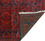 Khamyab Nigaar Red/Navy Runner, 2'7" x 12'9"