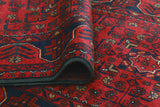 Khamyab Nigaar Red/Navy Runner, 2'7" x 12'9"