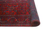 Khamyab Rehoie Red/Navy Runner, 2'7" x 19'3"