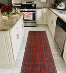 Khamyab Rehoie Red/Navy Runner, 2'7" x 19'3"