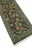 Wali Egerton Black/Green Runner, 2'6" x 18'6"