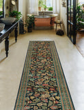 Wali Egerton Black/Green Runner, 2'6" x 18'6"