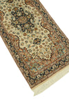 Wali Fikri Ivory/Navy Runner, 2'1" x 8'11"