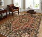 Fine VTG Keltoum Rust/Brown Rug, 6'6" x 9'3"