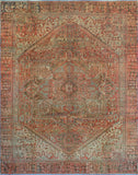 Fine VTG Mahbooba Rust/Brown Rug, 9'5" x 12'4"