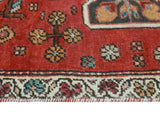 Vintage Aileen Red/Ivory Rug, 4'0" x 6'4"