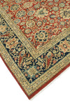 Wali Court Red/Navy Rug, 8'0" x 9'3"