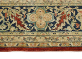 Wali Court Red/Navy Rug, 8'0" x 9'3"