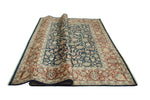 Versailles Chance Navy/Burgundy Rug, 8'1" x 9'9"