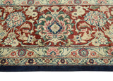 Versailles Chance Navy/Burgundy Rug, 8'1" x 9'9"