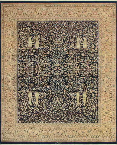 Wali Crispin Navy /Beige Rug, 8'0" x 9'10"