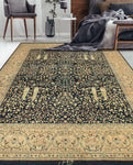 Wali Crispin Navy /Beige Rug, 8'0" x 9'10"