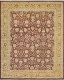 Wali Crandell Eggplant/Gold Rug, 7'11" x 10'1"