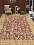 Wali Crandell Eggplant/Gold Rug, 7'11" x 10'1"