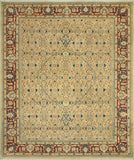 Versailles Clarance Beige/Burgundy Rug, 7'11" x 10'4"