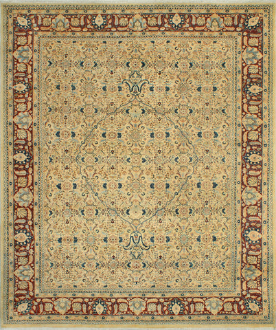 Versailles Clarance Beige/Burgundy Rug, 7'11" x 10'4"