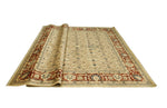 Versailles Clarance Beige/Burgundy Rug, 7'11" x 10'4"