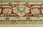 Versailles Clarance Beige/Burgundy Rug, 7'11" x 10'4"