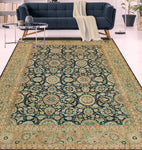 Wali Dayana Navy/Lt. Brown Rug, 8'10" x 12'0"