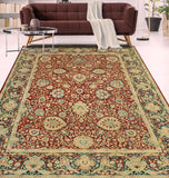 Versailles Chileska Burgundy/Navy Rug, 9'1" x 12'2"